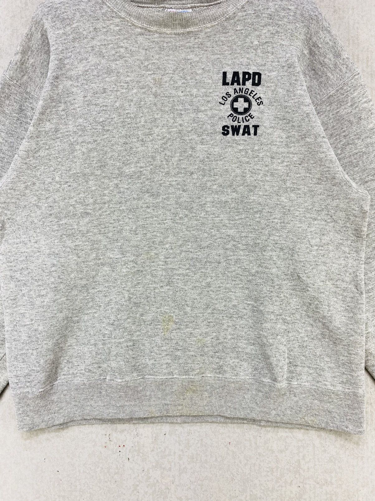 Hanes × Vintage Vintage Los Angeles Police SWAT Sweatshirt Hanes Tag Size US L / EU 52-54 / 3 - 6 Thumbnail