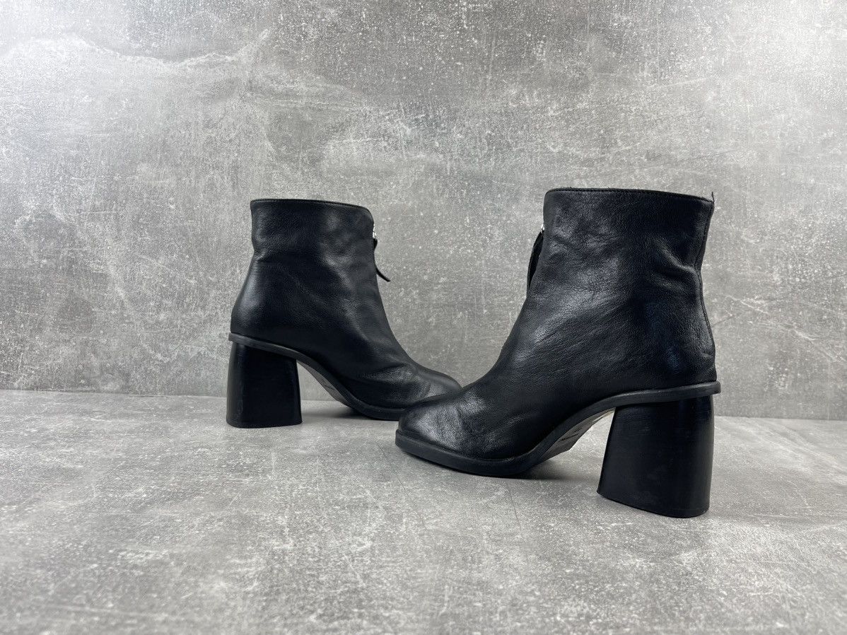 Seditionaries × Vintage Archive Avant Garde Opium Black Full Zip Heel Leather Boots Size US 7 / IT 37 - 5 Thumbnail