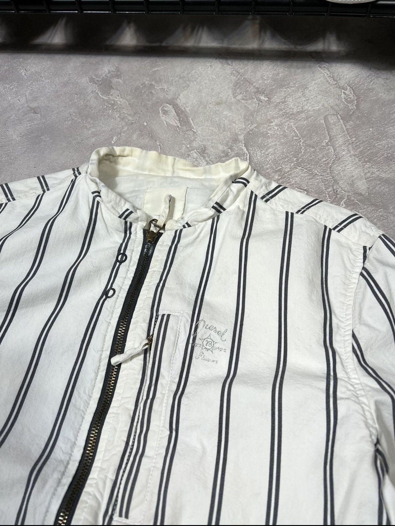 Diesel Vintage Diesel Distressed Ribbed Y2k Jacket Size US M / EU 48-50 / 2 - 3 Thumbnail