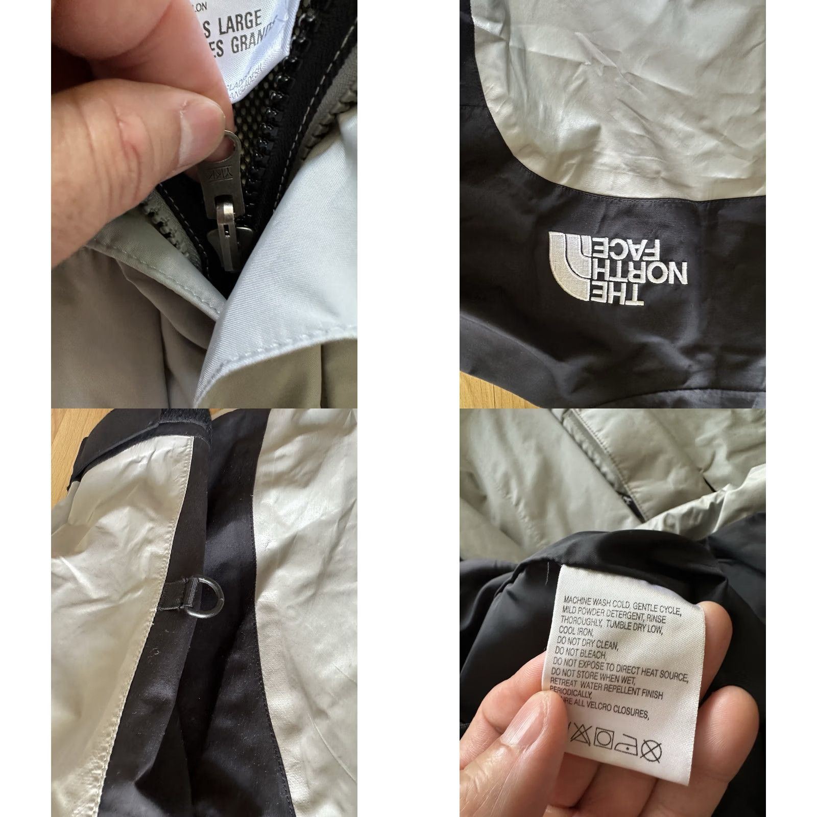 The North Face VINTAGE The North Face Parka GORETEX Mountain Hooded Jacket Sz Large Gray Black Jacket Mens Winter Hiking Skiing Walking Size US L / EU 52-54 / 3 - 8 Thumbnail