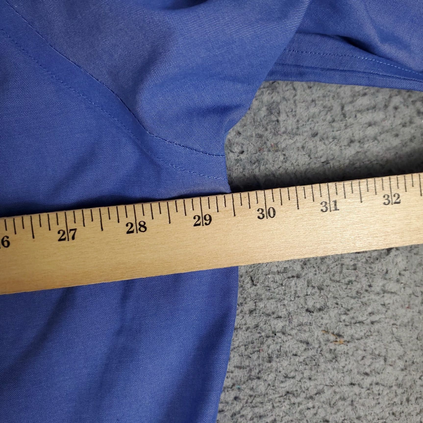 Brooks Brothers Brooks Brothers Men's Dress Shirt Size 18 Blue Long Sleeve Button Up Cotton Regular Fit Size 48R - 7 Thumbnail