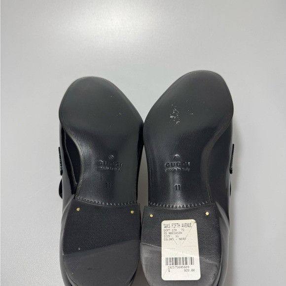 Gucci Gucci Ed Leather Moccasins Black Men’s Size 11 Size US 11 / EU 44 - 10 Thumbnail