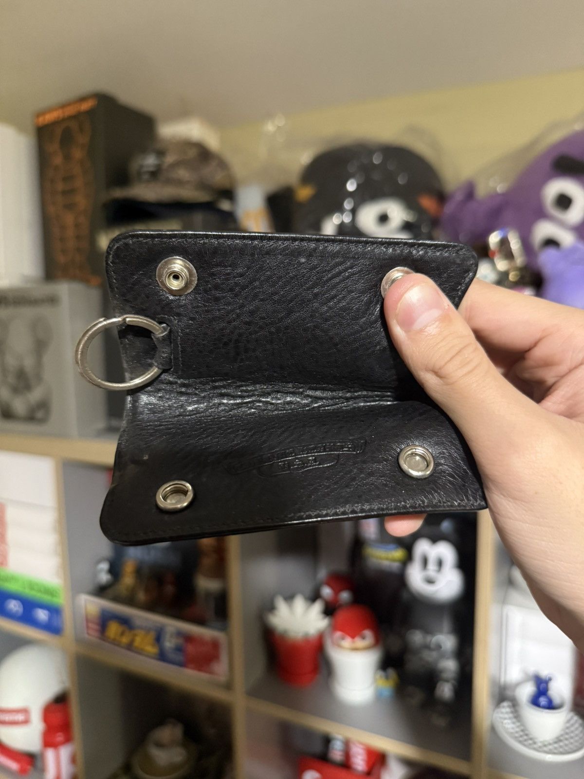 Chrome Hearts Chrome Hearts Black Leather Key-Clip Holder Size ONE SIZE - 4 Thumbnail