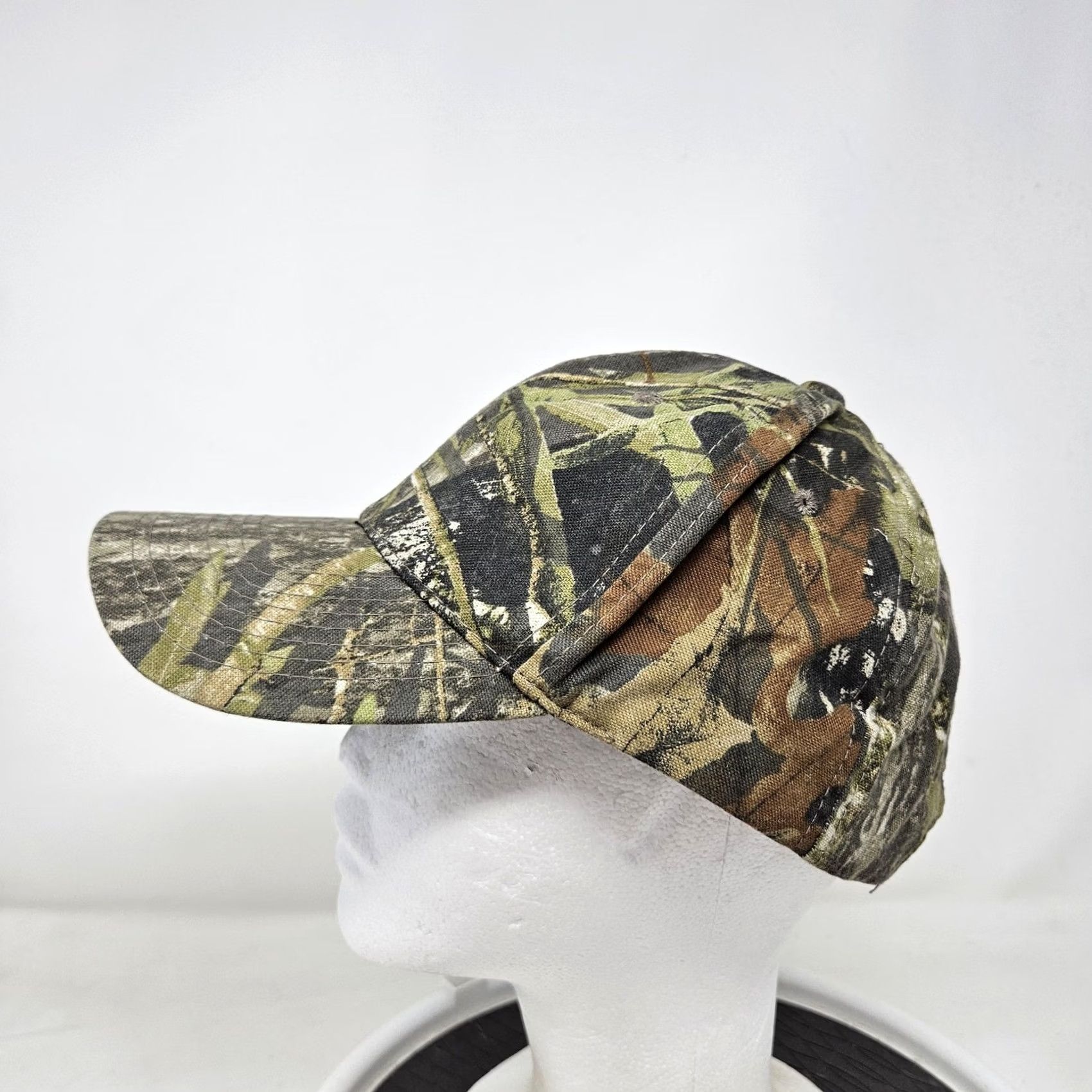 Vintage Mossy Oak Hat Cap Strap Back Green Brown Camo Obsession Hunting Mens One Size Size ONE SIZE - 6 Thumbnail