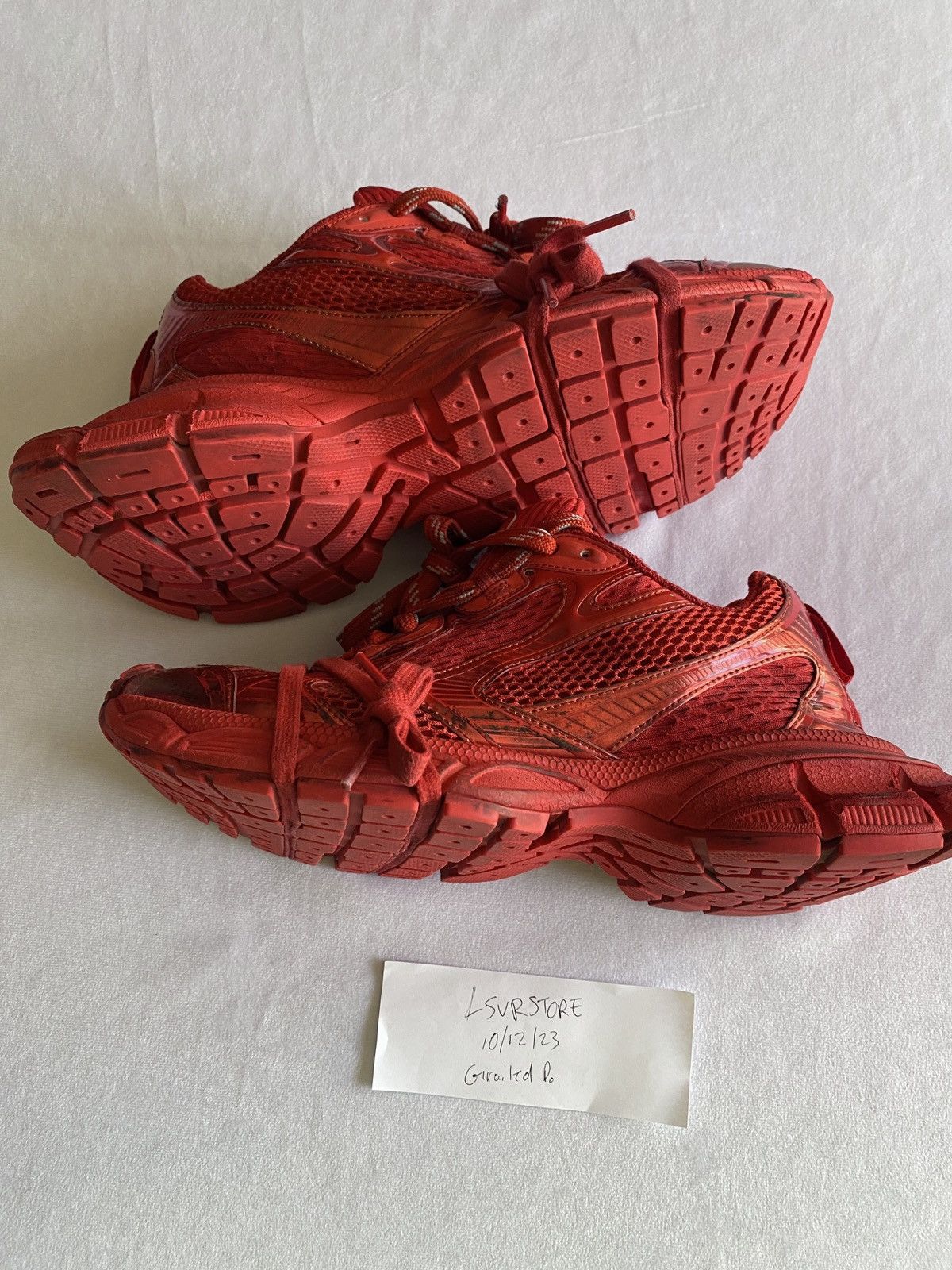 Balenciaga Balenciaga Red 3XL Sneaker 42 - US9.0 USED* Size US 9 / EU 42 - 3 Thumbnail