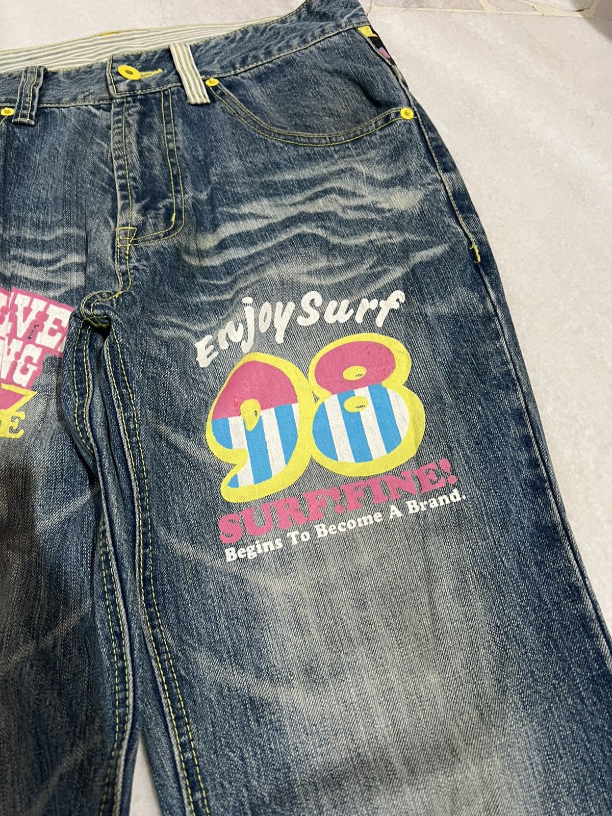 Japanese Brand HAWAII SURF JEANS Size US 31 - 7 Thumbnail