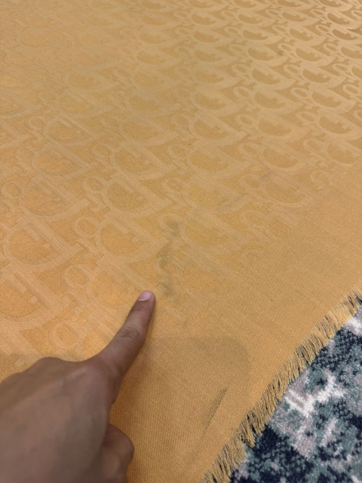 Dior VINTAGE DIOR FULL MONOGRAM OBLIQUE STOLE SCARF 54" x 54.5" Size ONE SIZE - 11 Thumbnail