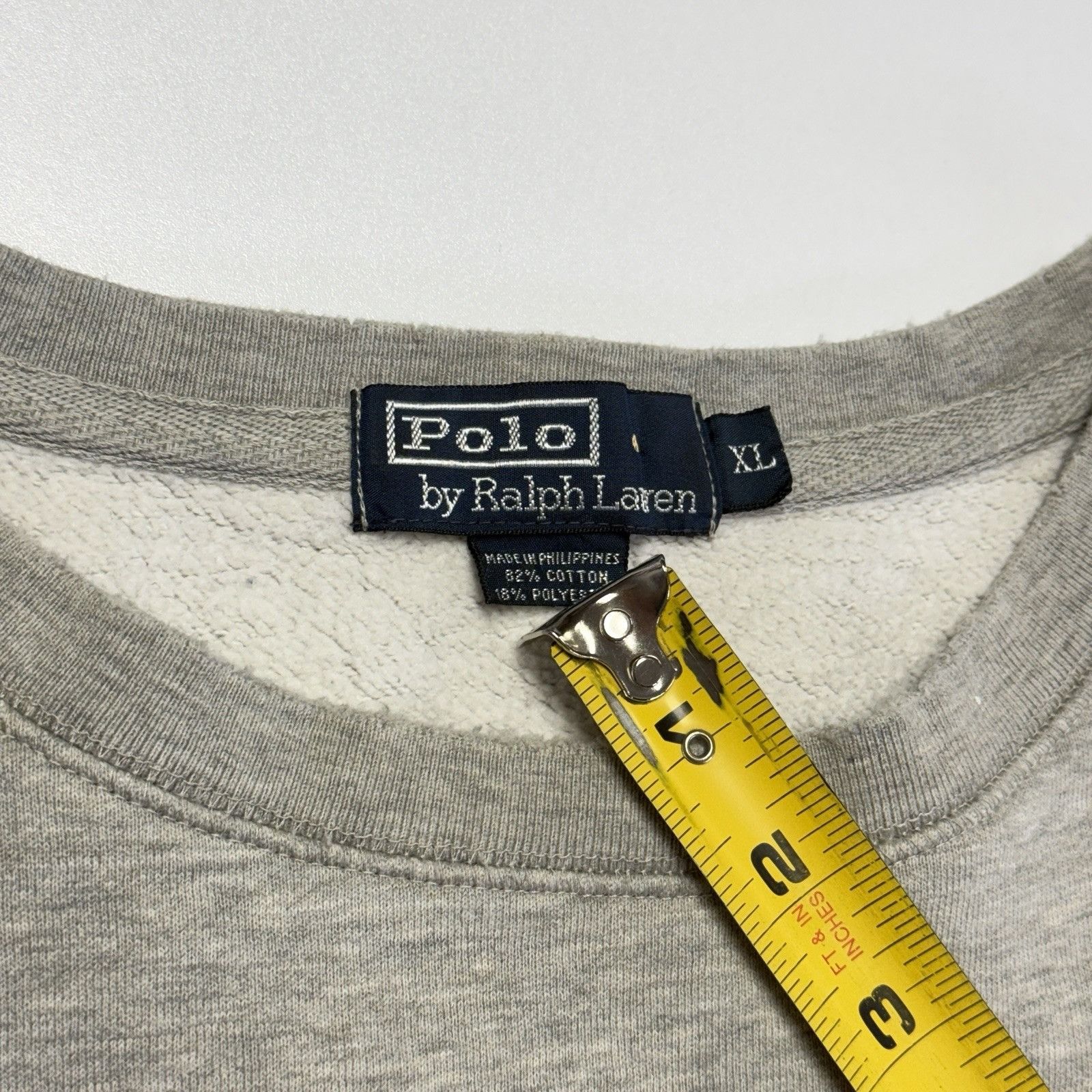 Polo Ralph Lauren Vintage Polo Ralph Lauren Sweatshirt Mens XL Gray Crew Neck Size US XL / EU 56 / 4 - 10 Thumbnail