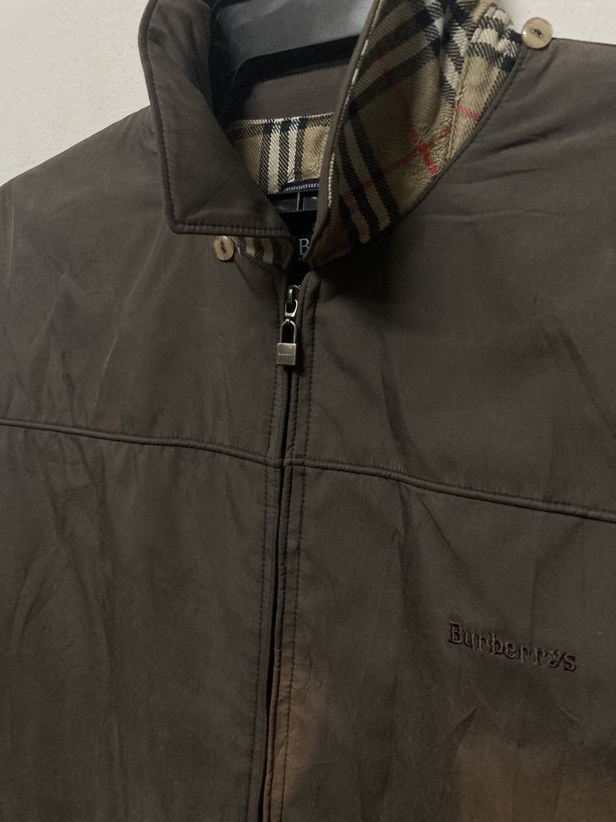 Burberry × Vintage Vintage Burberrys’ Regd Blouson Sun Faded Jacket Size US L / EU 52-54 / 3 - 6 Thumbnail