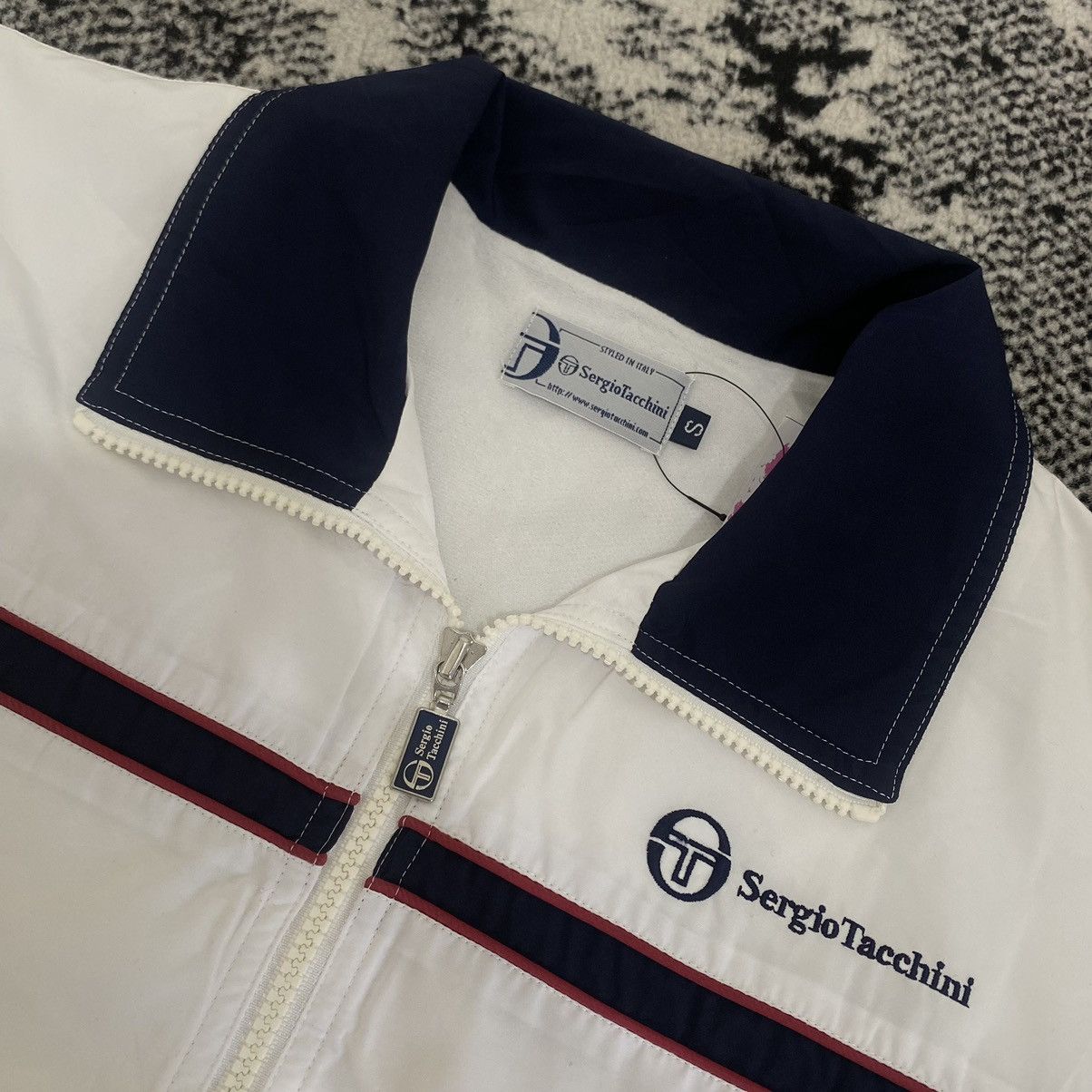 Sergio Tacchini × Vintage Vintage Sergio Tacchini Windbreaker Jacket Size US S / EU 44-46 / 1 - 4 Thumbnail