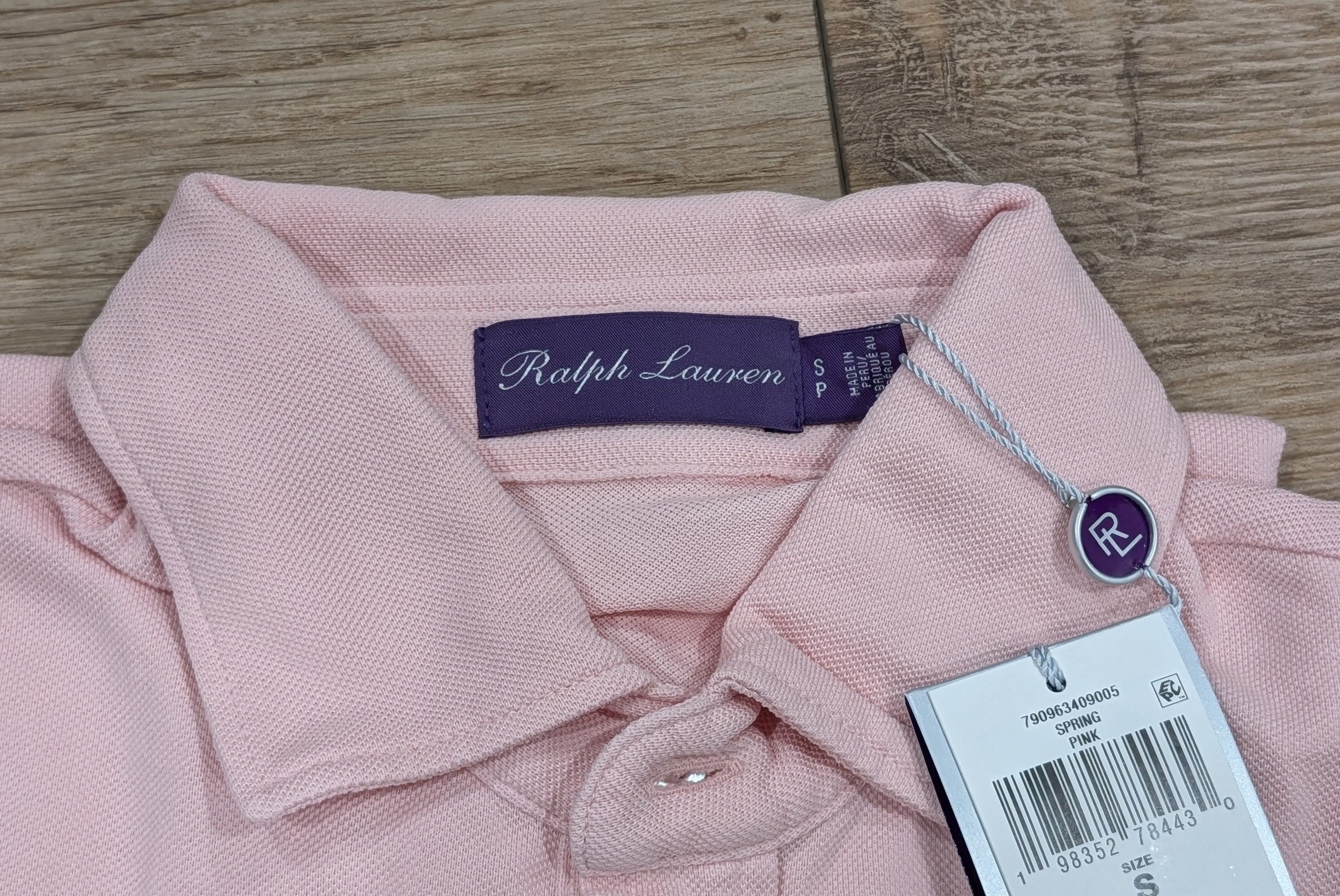 Ralph Lauren Purple Label RALPH LAUREN PURPLE LABEL Washed Pique Polo Shirt Pink Small Size US S / EU 44-46 / 1 - 6 Thumbnail