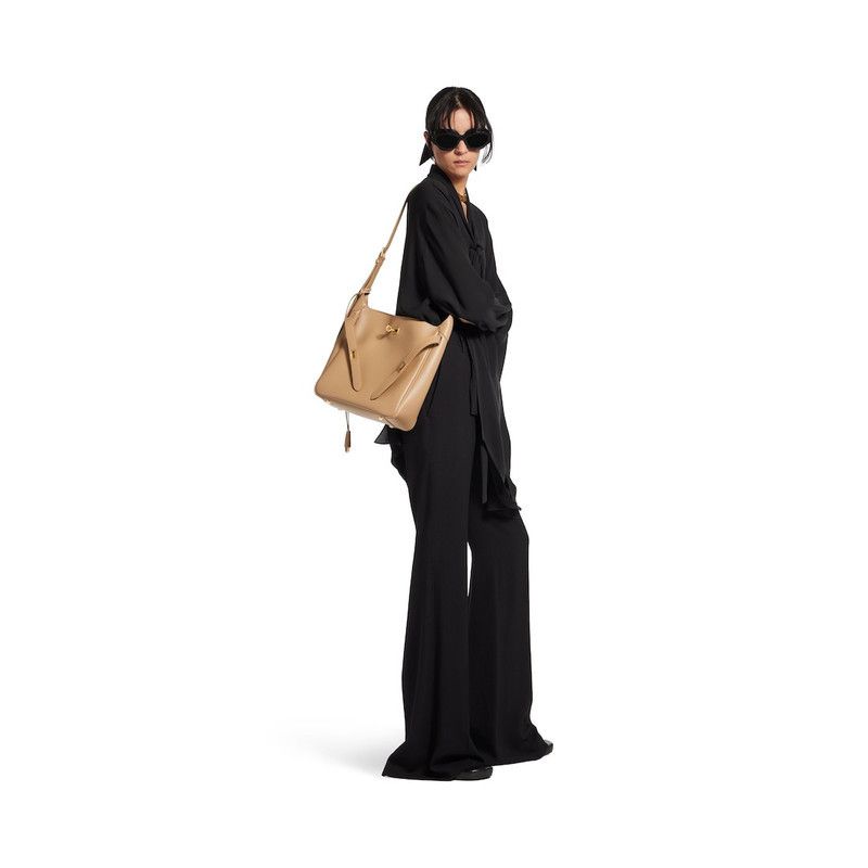 Balenciaga o1srvl11e0326 Size: OS / Bel Air Small Hobo Bag in Latte Size ONE SIZE - 5 Thumbnail
