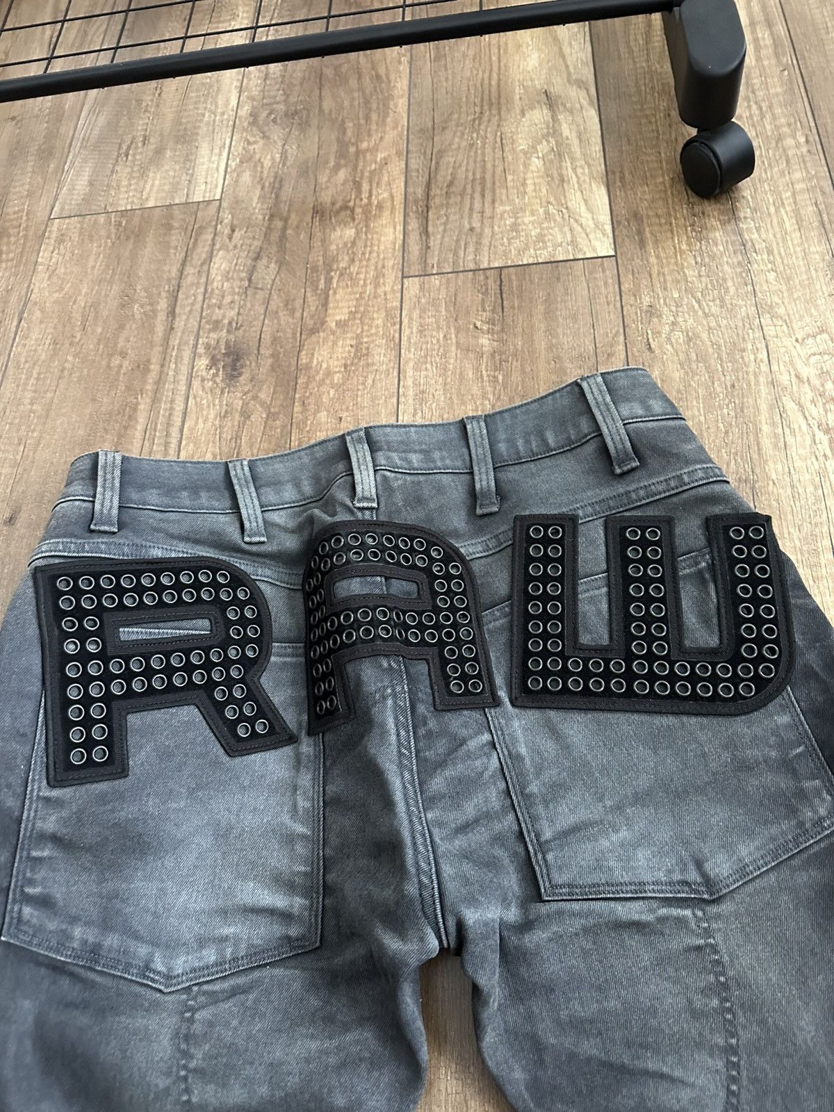 G-Star G Star Raw Big Logo Denim Jeans Pants Size US 31 - 4 Thumbnail