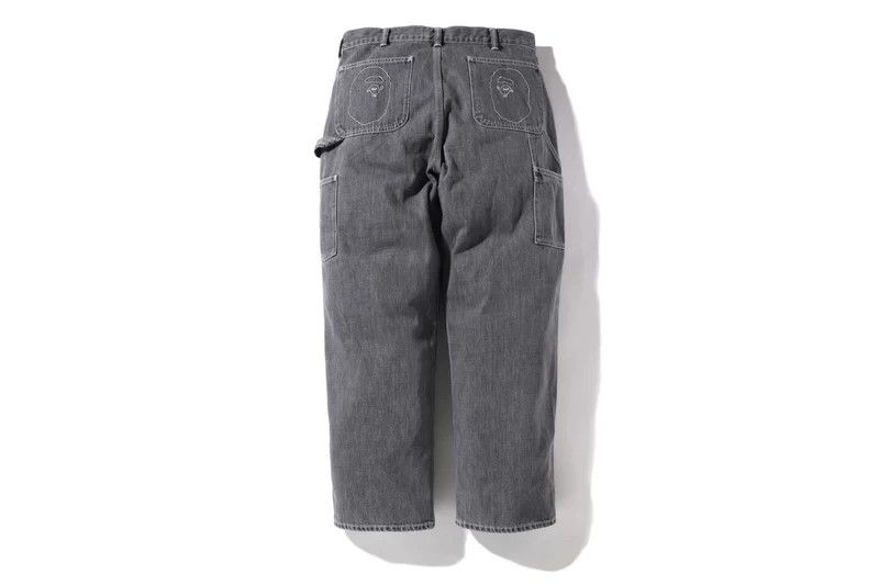 Bape Bape Painter Denim Pants (Gray/Black) Size US 28 / EU 44 - 2 Thumbnail
