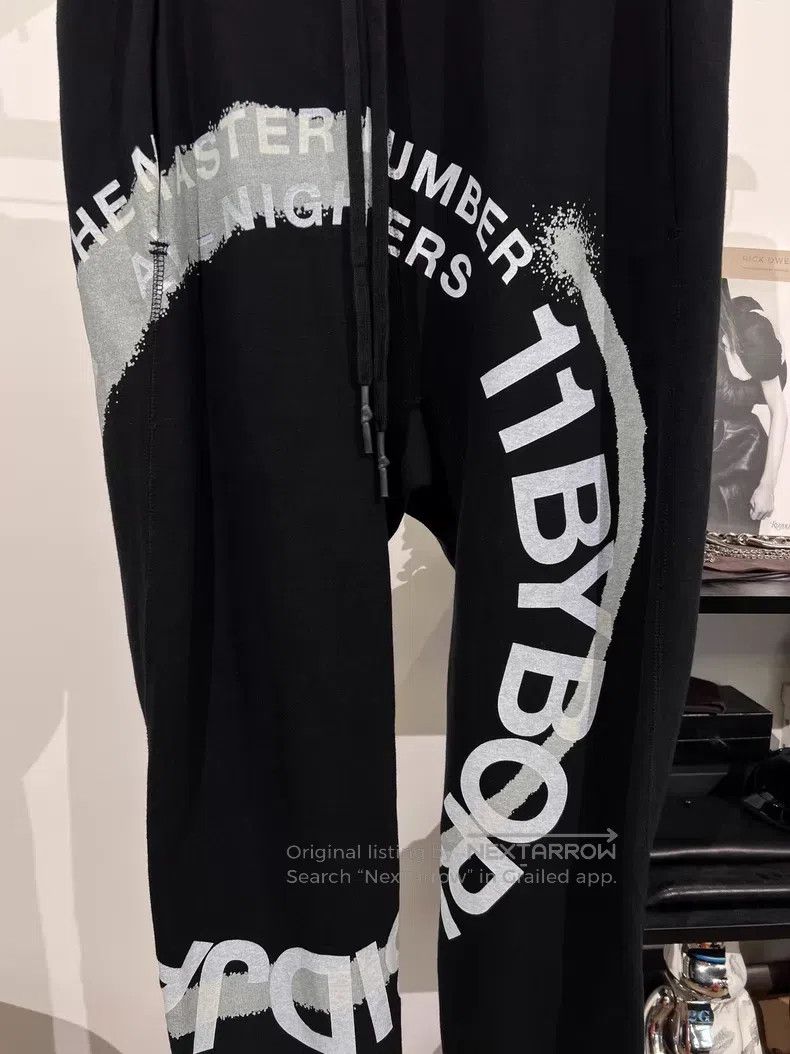 Boris Bidjan Saberi Boris Bidjan Saberi Size L Letter print drawstring jogger p Size US 32 / EU 48 - 3 Thumbnail