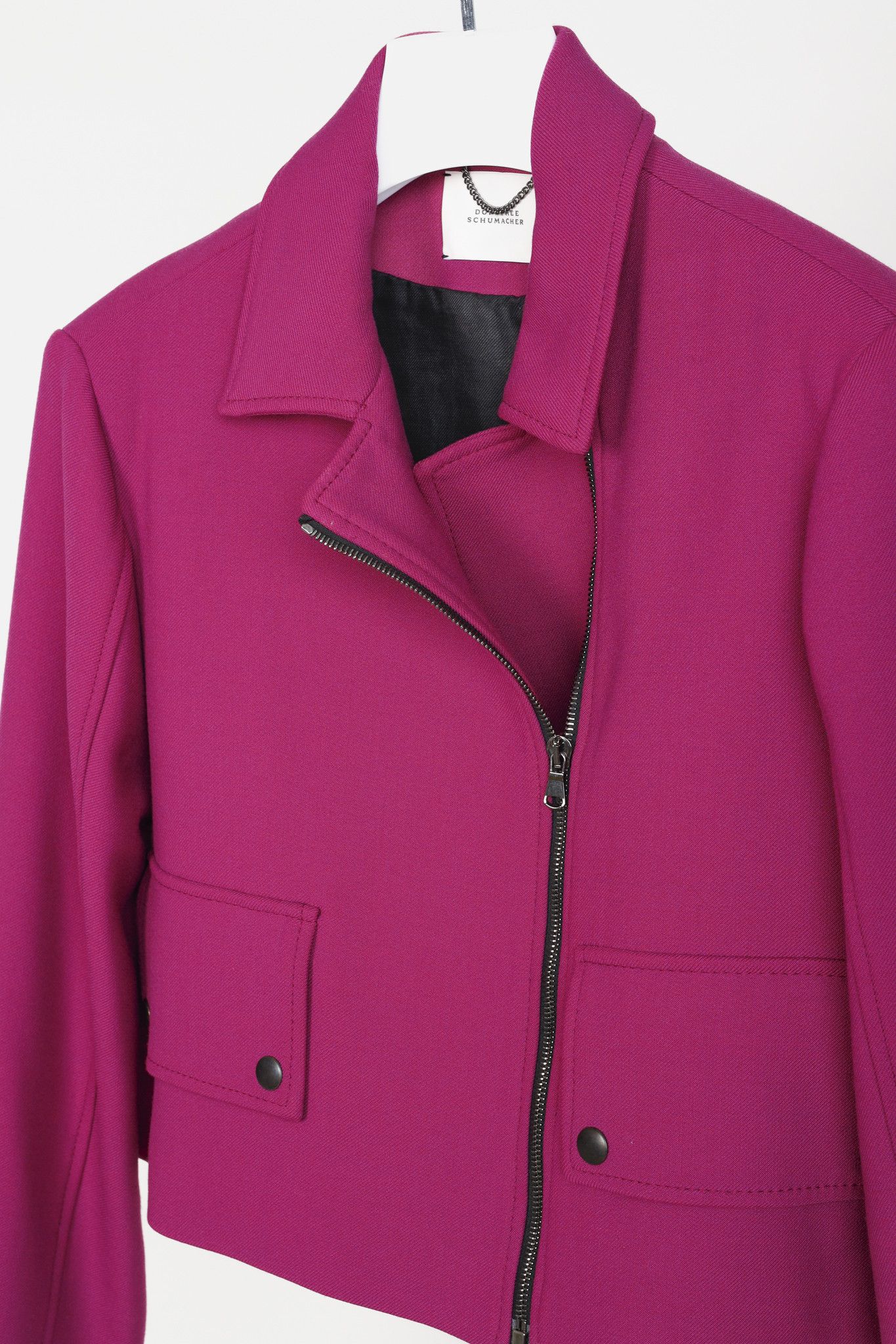 DOROTHEE SCHUMACHER Dorothee Schumacher Purple Cropped Jacket Size M / US 6-8 / IT 42-44 - 3 Thumbnail