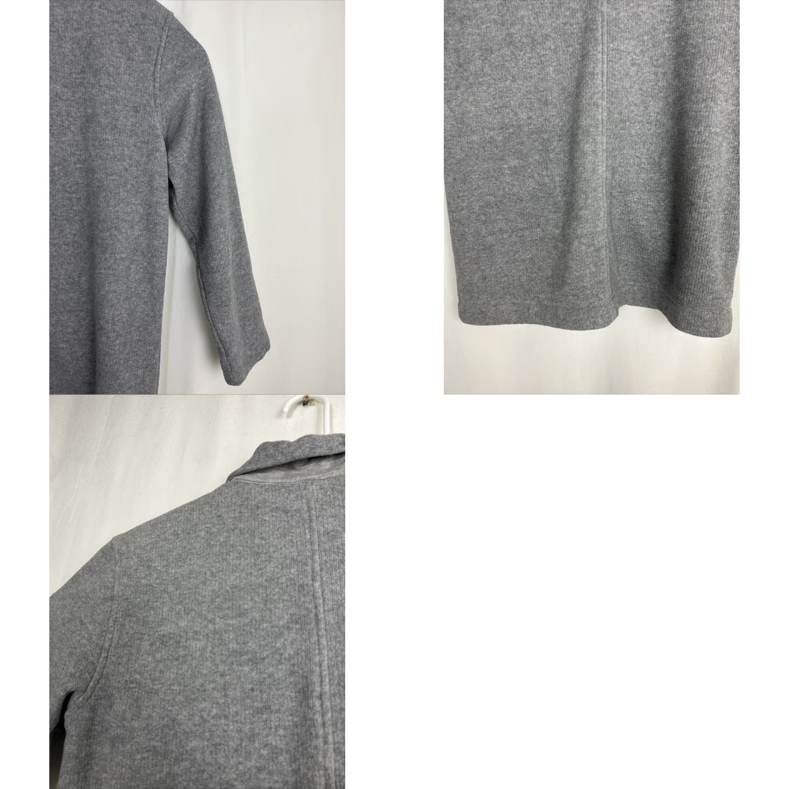 J.Crew J.CREW Cardigan Mens Small Polyester Blend Collared Button Up Gray Pockets Sweater Size US S / EU 44-46 / 1 - 9 Thumbnail