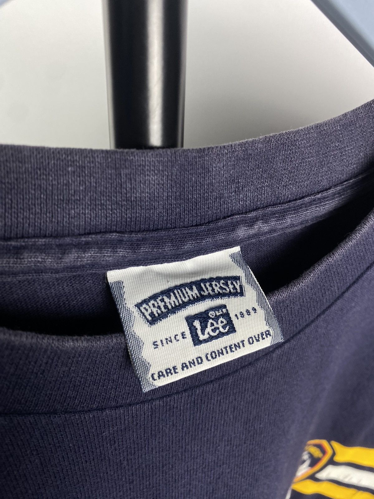 Lee × Vintage Vintage 90s Lee faded Fire New York KEEP BACK 200FT T shirt Size US L / EU 52-54 / 3 - 6 Thumbnail