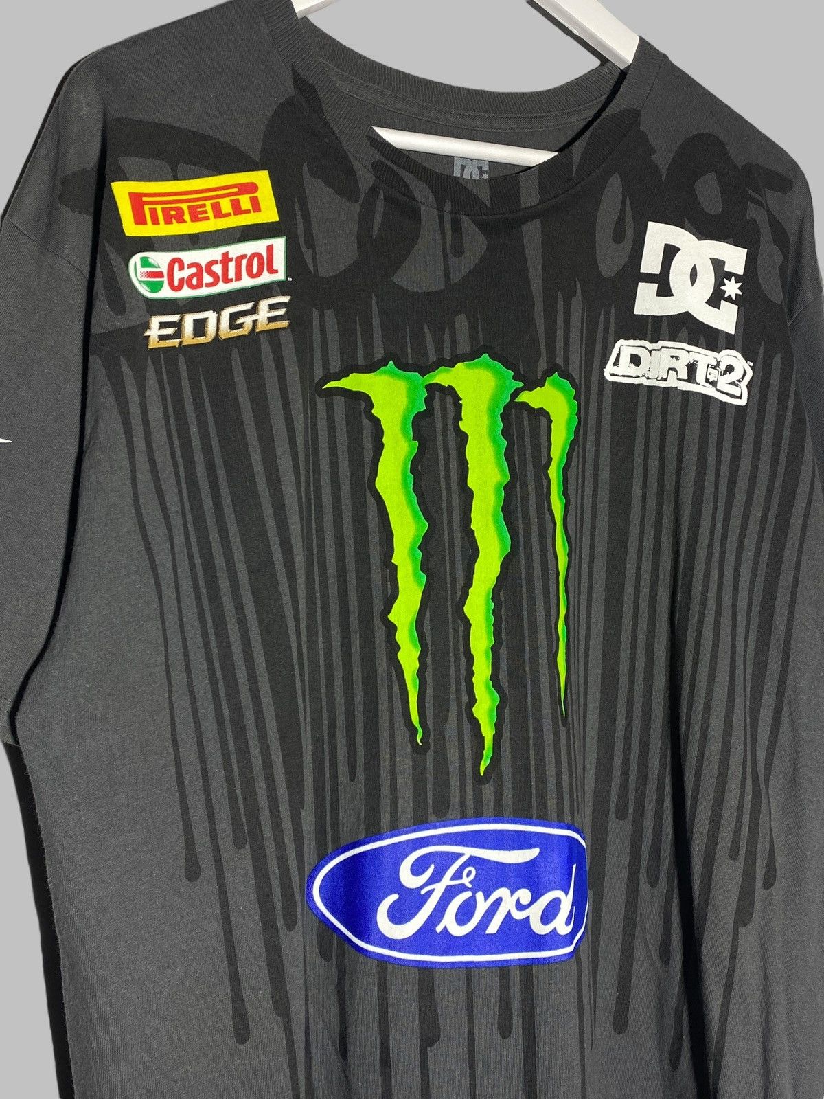 DC × Vintage Vintage DC Monster Y2k Block Energy Ford Racing Black Shirt Size US L / EU 52-54 / 3 - 6 Thumbnail