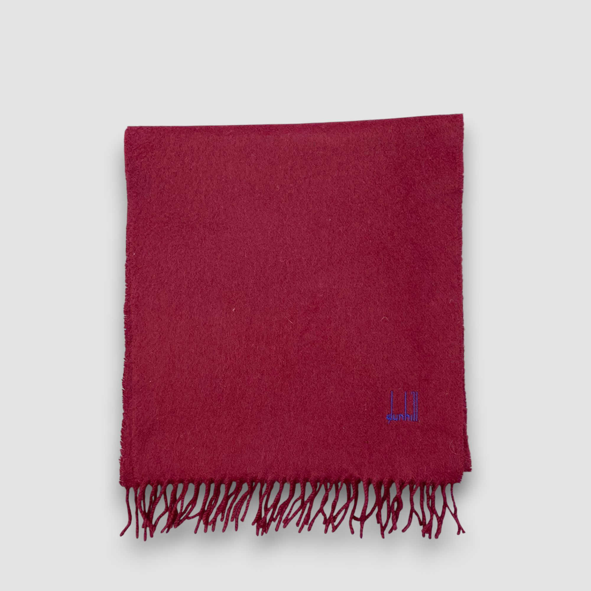Alfred Dunhill Vintage Dunhill Scarf Muffler Wool Cashmere Fringe Scarves Size ONE SIZE - 2 Thumbnail
