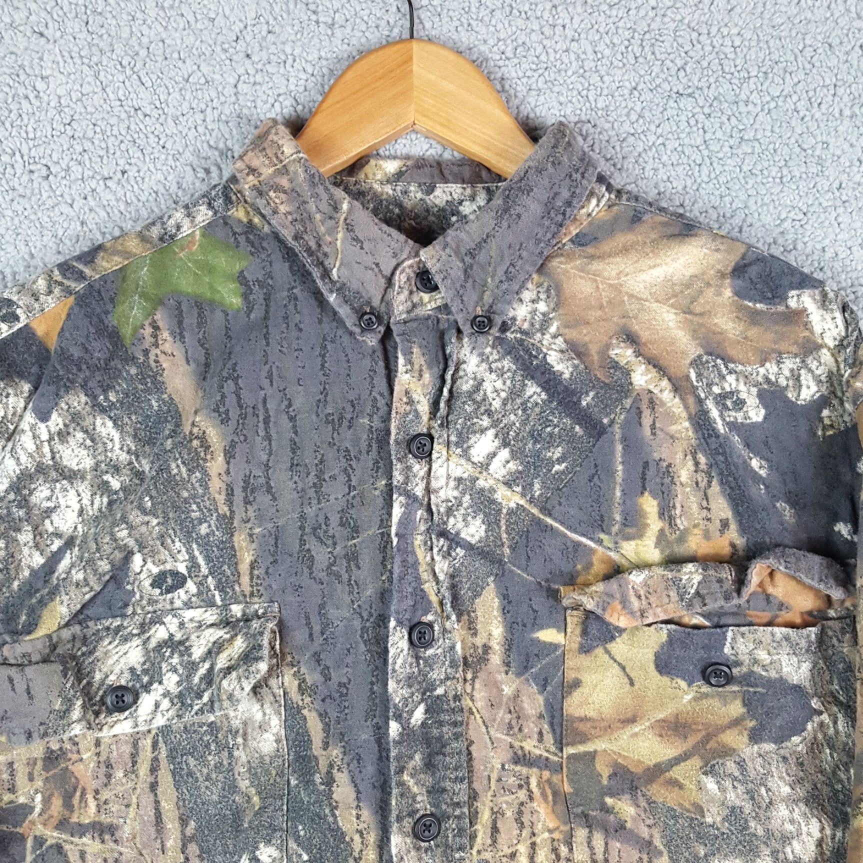 Vintage VINTAGE Field Staff Camouflage Shirt Men's XL Long Sleeve Casual Hunting 90s 00s Y2K Size US XL / EU 56 / 4 - 2 Thumbnail
