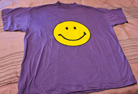 Other Graphic Smiley late 1980's Size US L / EU 52-54 / 3 - 3 Thumbnail