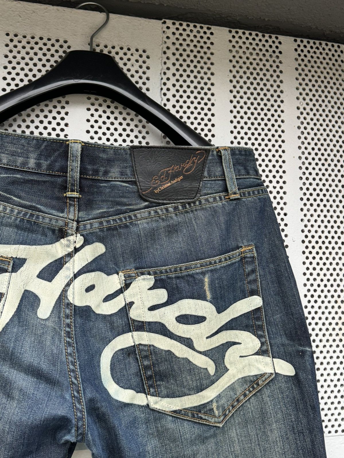 Ed Hardy × Japanese Brand × Vintage Vintage Ed Hardy Faded Denim Jeans Size 33/34 Size US 33 - 9 Thumbnail