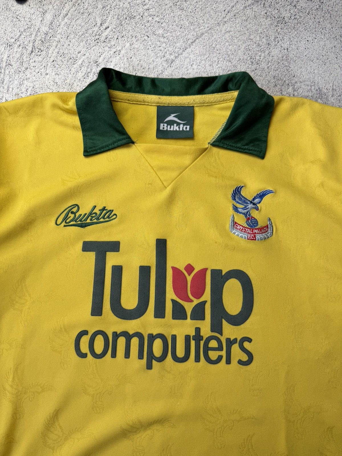 Vintage Crystal Palace Away Football Shirt 1992 Adults Large Bukta Size US M / EU 48-50 / 2 - 6 Thumbnail