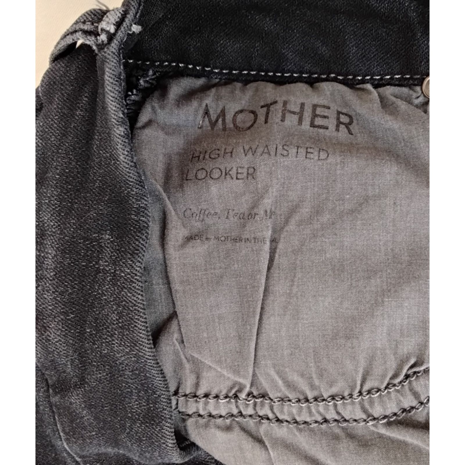 MOTHER Mother The High Waisted Looker Jeans Women's 28 Dark Wash Size 28" / US 6 / IT 42 - 6 Thumbnail