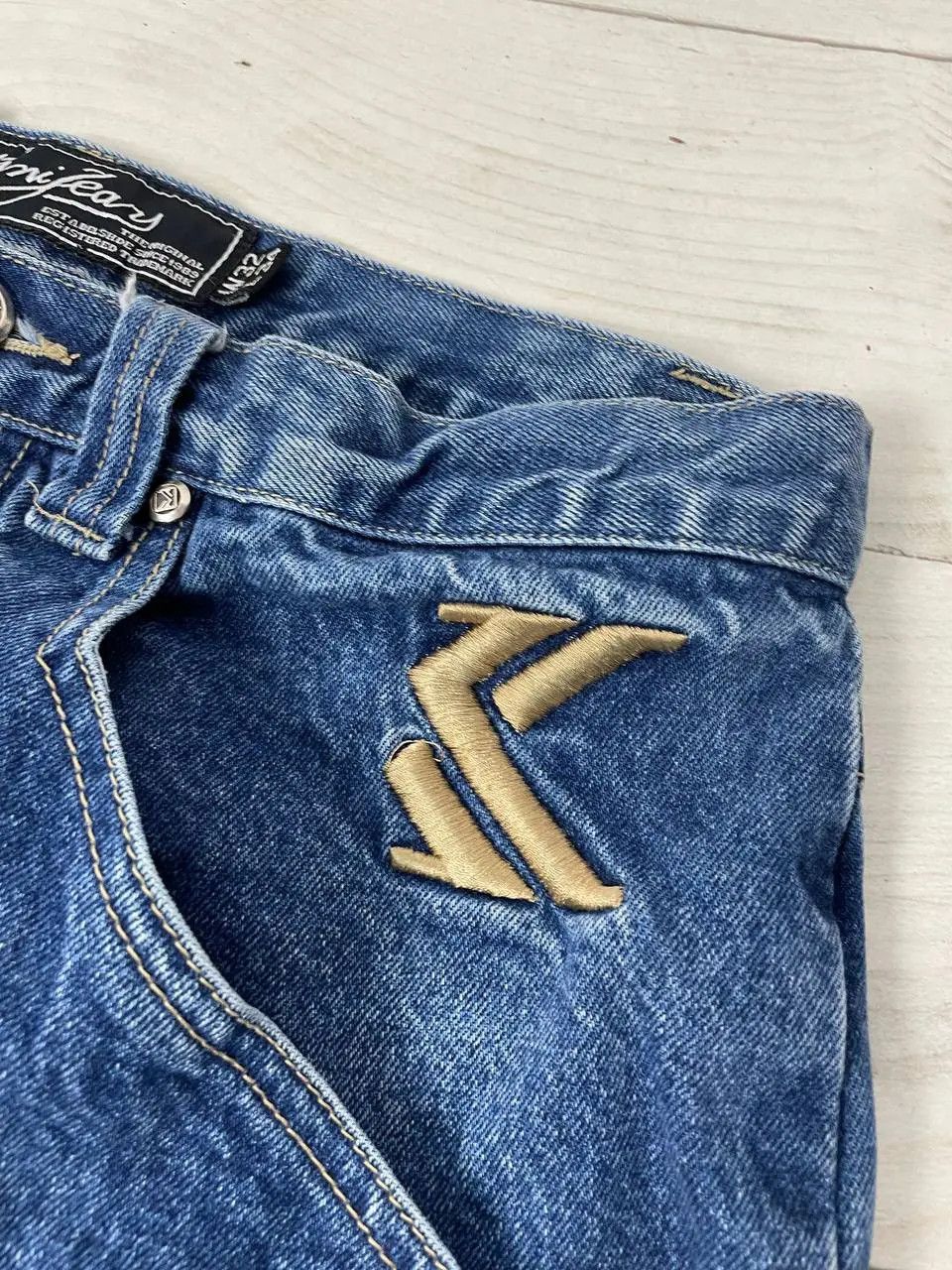 Karl Kani Vintage Karl Kani Denim Baggy Jeans Rap Big Logo 90s Size US 32 / EU 48 - 9 Thumbnail