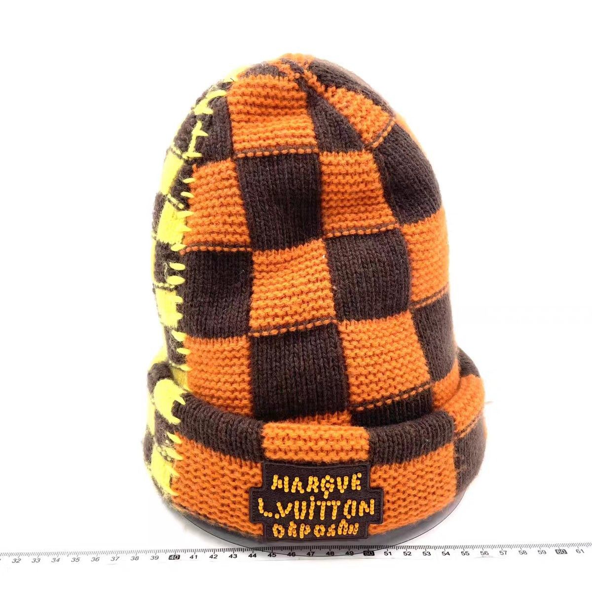 Louis Vuitton Louis Vuitton Feidun checkerboard knit cold hat Size ONE SIZE - 11 Thumbnail