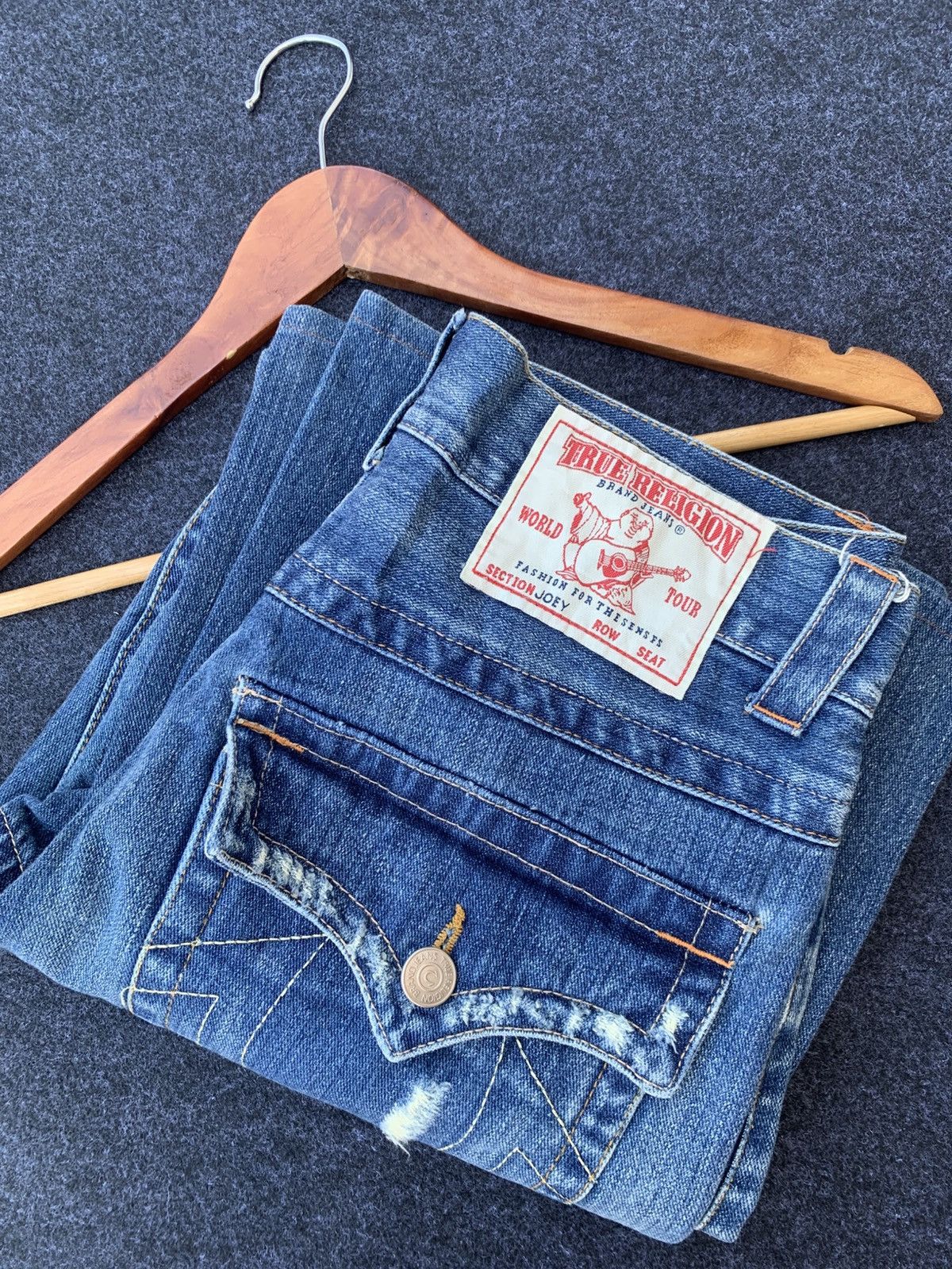 True Religion Vintage True Religion Made in USA Flare Jeans Size US 31 - 10 Thumbnail