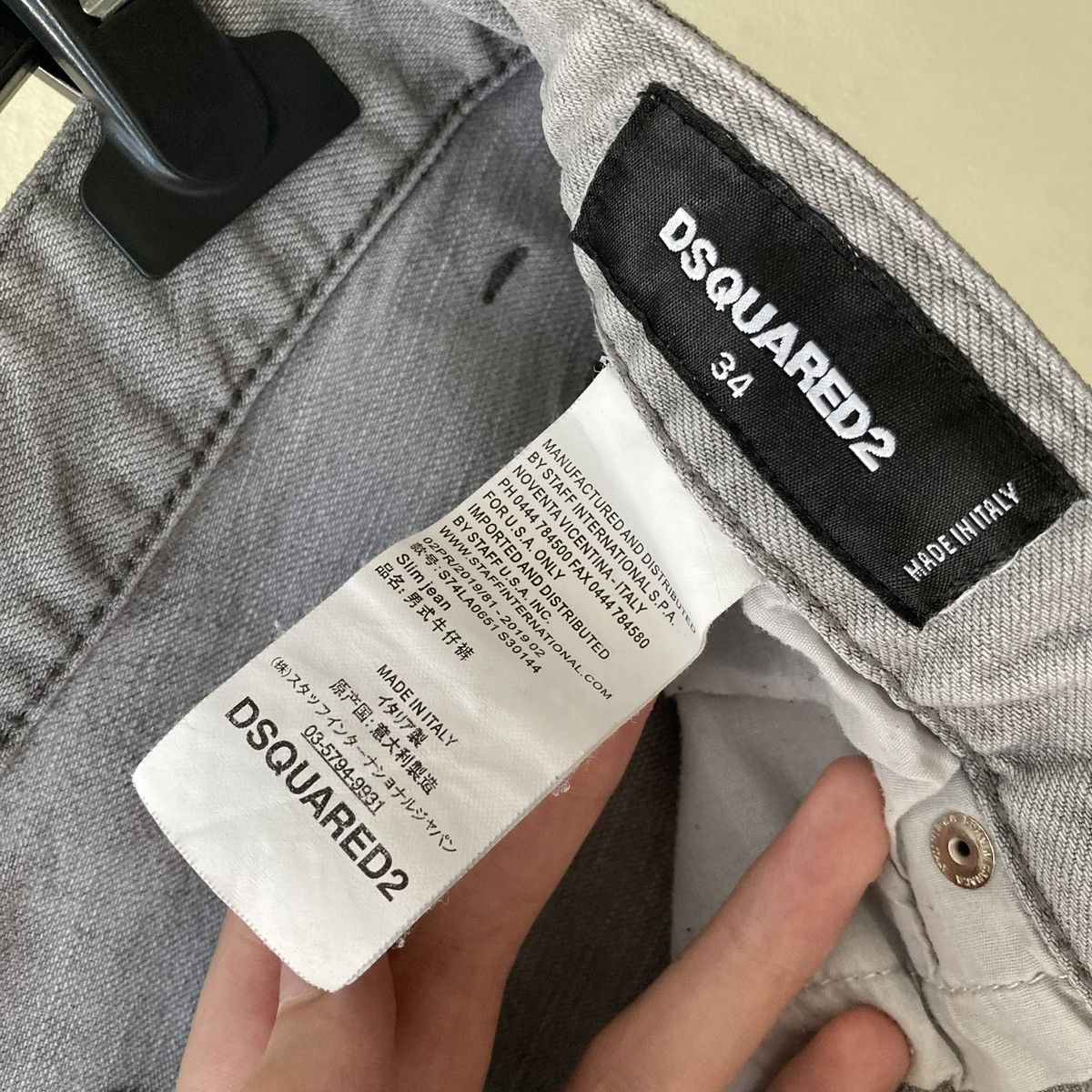 Vintage Dsquared2 Distressed Jeans Y2k Affliction Style Size US 34 / EU 50 - 3 Thumbnail