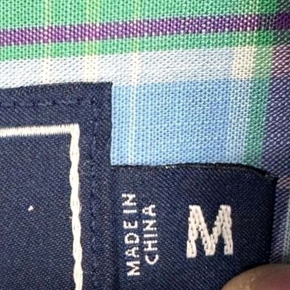 Vineyard Vines Vineyard Vines Tucker Shirt Mens Medium Blue Tartan Plaid Slim Button-Down Button-Up Size US M / EU 48-50 / 2 - 5 Thumbnail