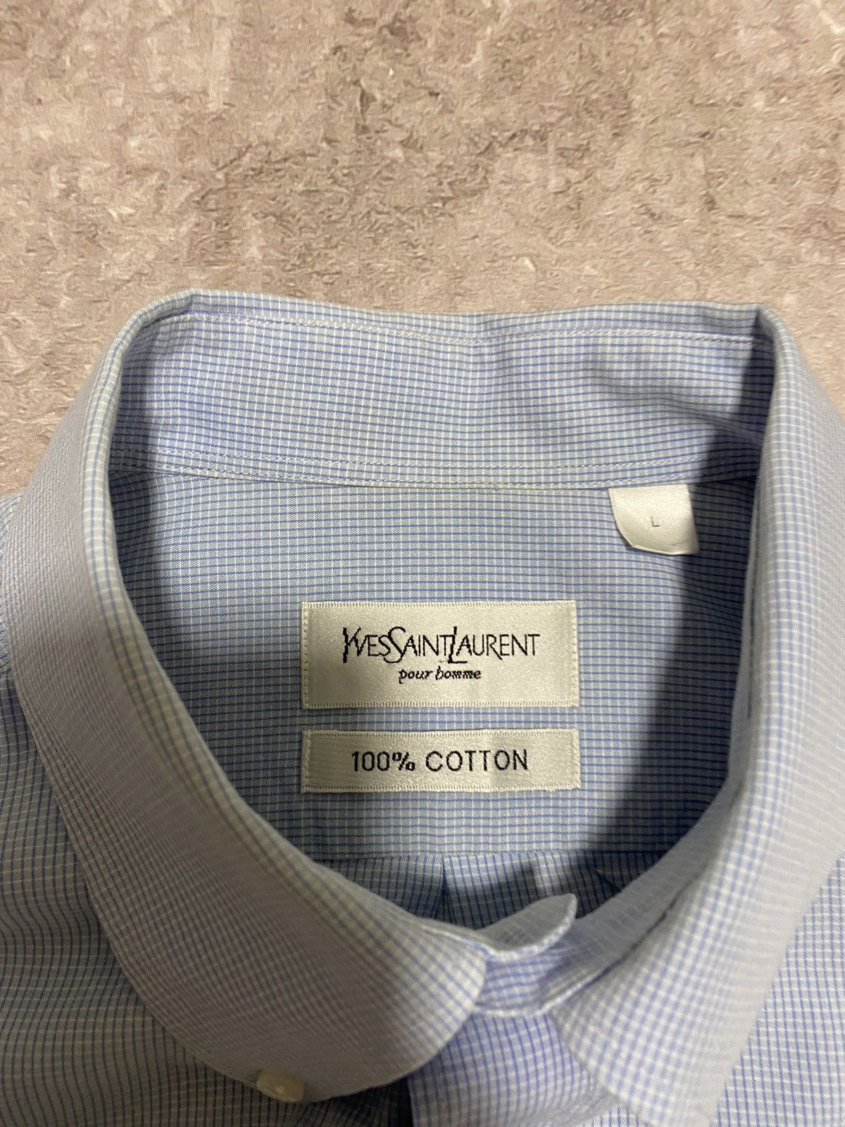 Yves Saint Laurent Yves Saint Laurent Pour Bomme Short Sleeve Shirt Button Up Size US L / EU 52-54 / 3 - 11 Thumbnail
