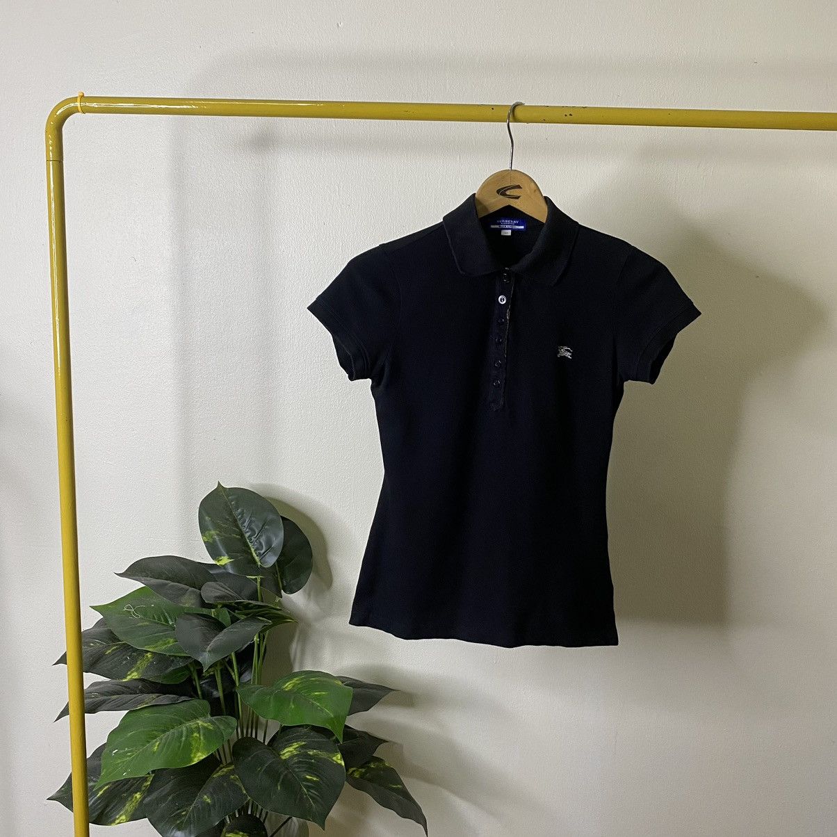 Burberry Burberry London Blue Label Black Women Polo T Shirt Size US S / EU 44-46 / 1 - 1 Thumbnail