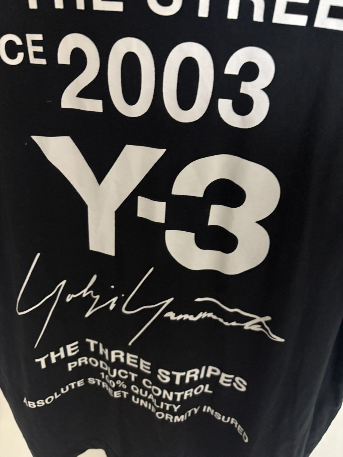 Adidas × Y-3 Y-3 Yohji Yamamoto 15th anniversary Black T-Shirt Size US S / EU 44-46 / 1 - 4 Thumbnail