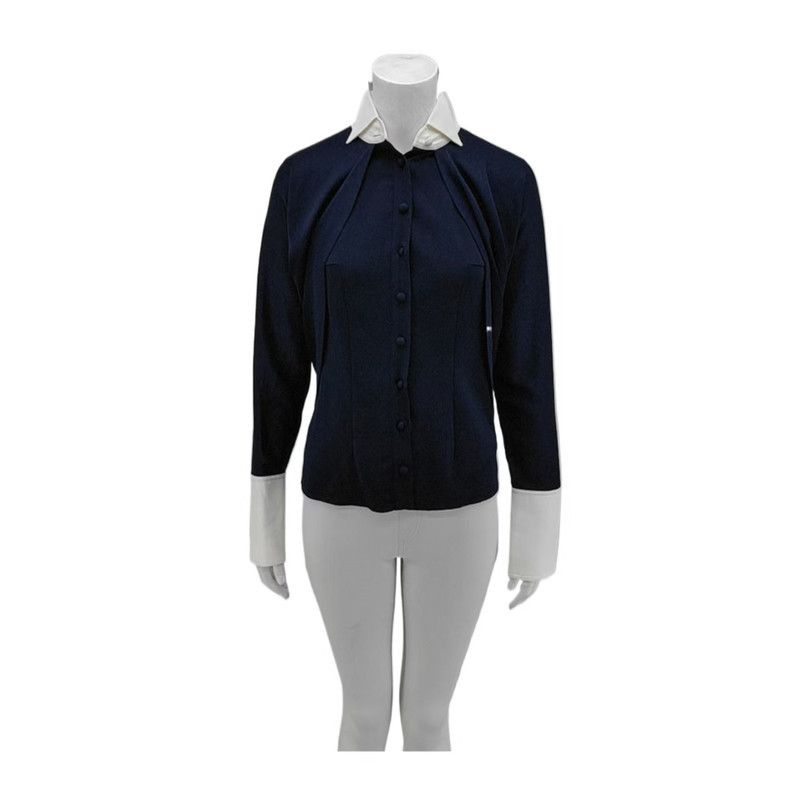 Loewe Navy Blue Short Sleeve Shirt 0089