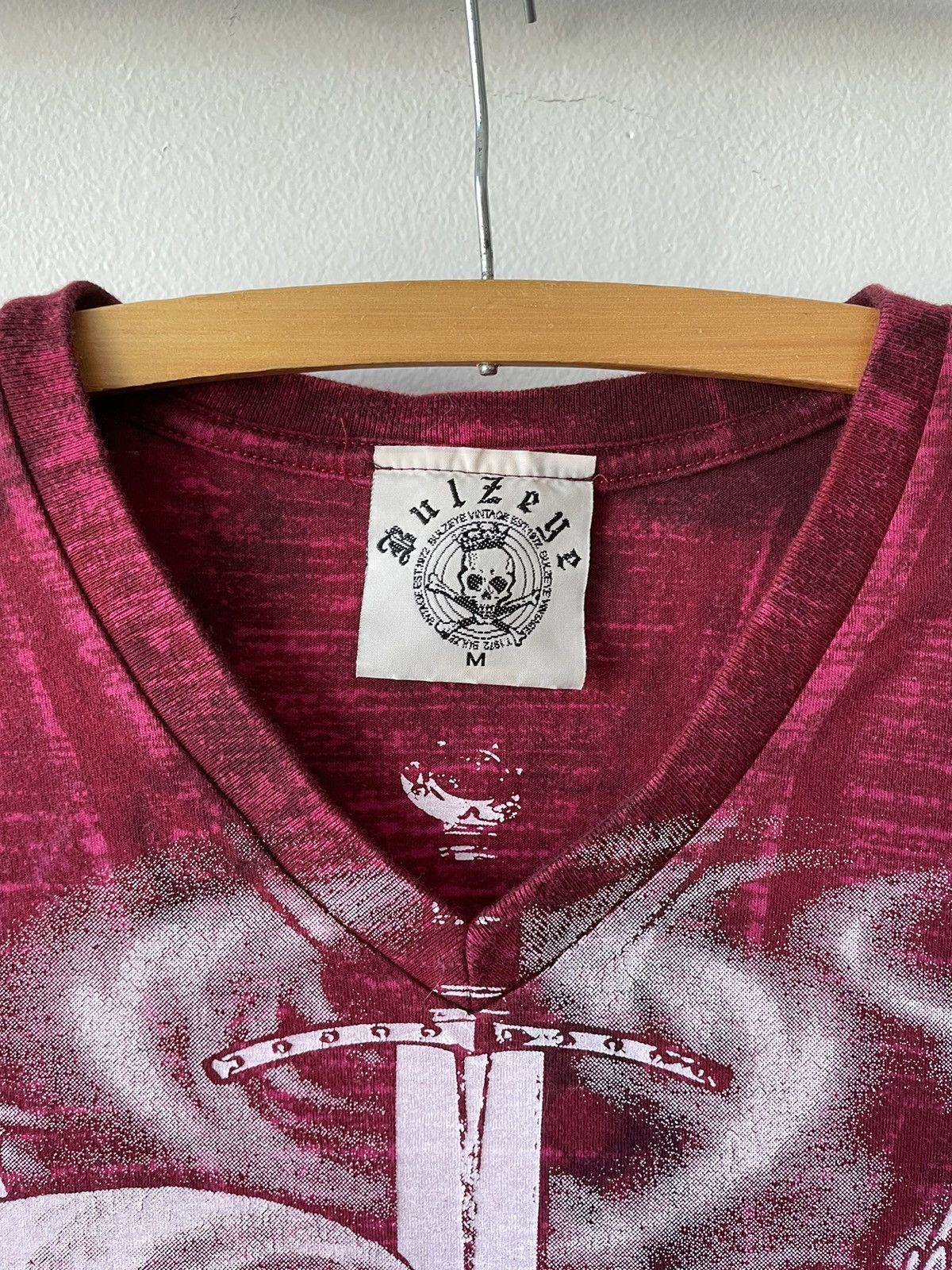 Affliction CRAZY Y2K Vintage Skull Studded tee Size M / US 6-8 / IT 42-44 - 3 Thumbnail
