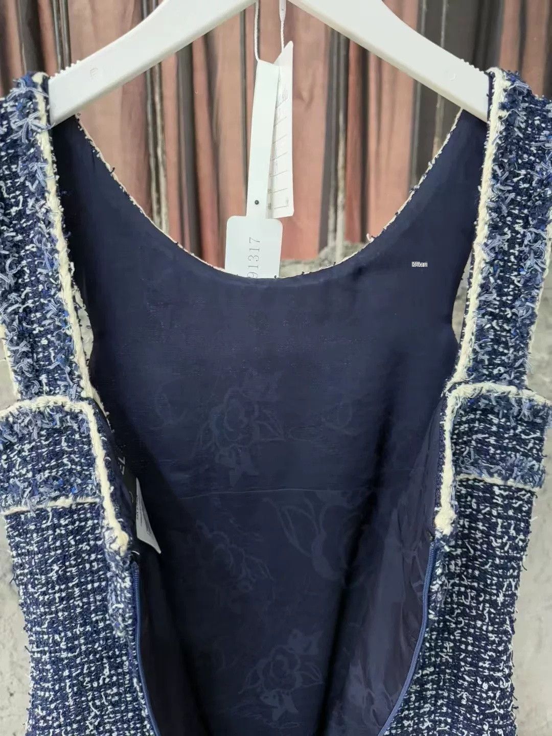 Chanel Chanel Blue T Double Pocket Dress Size US M / EU 48-50 / 2 - 6 Thumbnail