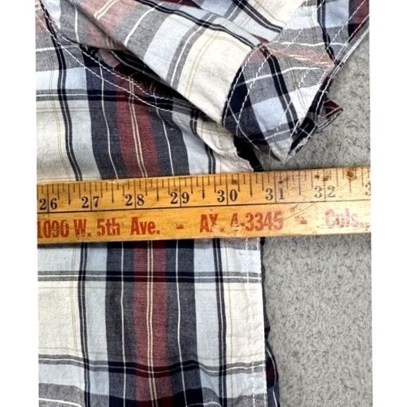Vintage Buffalo Shirt Mens 3XLT Tall Red White Plaid Button Up Short Sleeve NEW Size US XXL / EU 58 / 5 - 6 Thumbnail