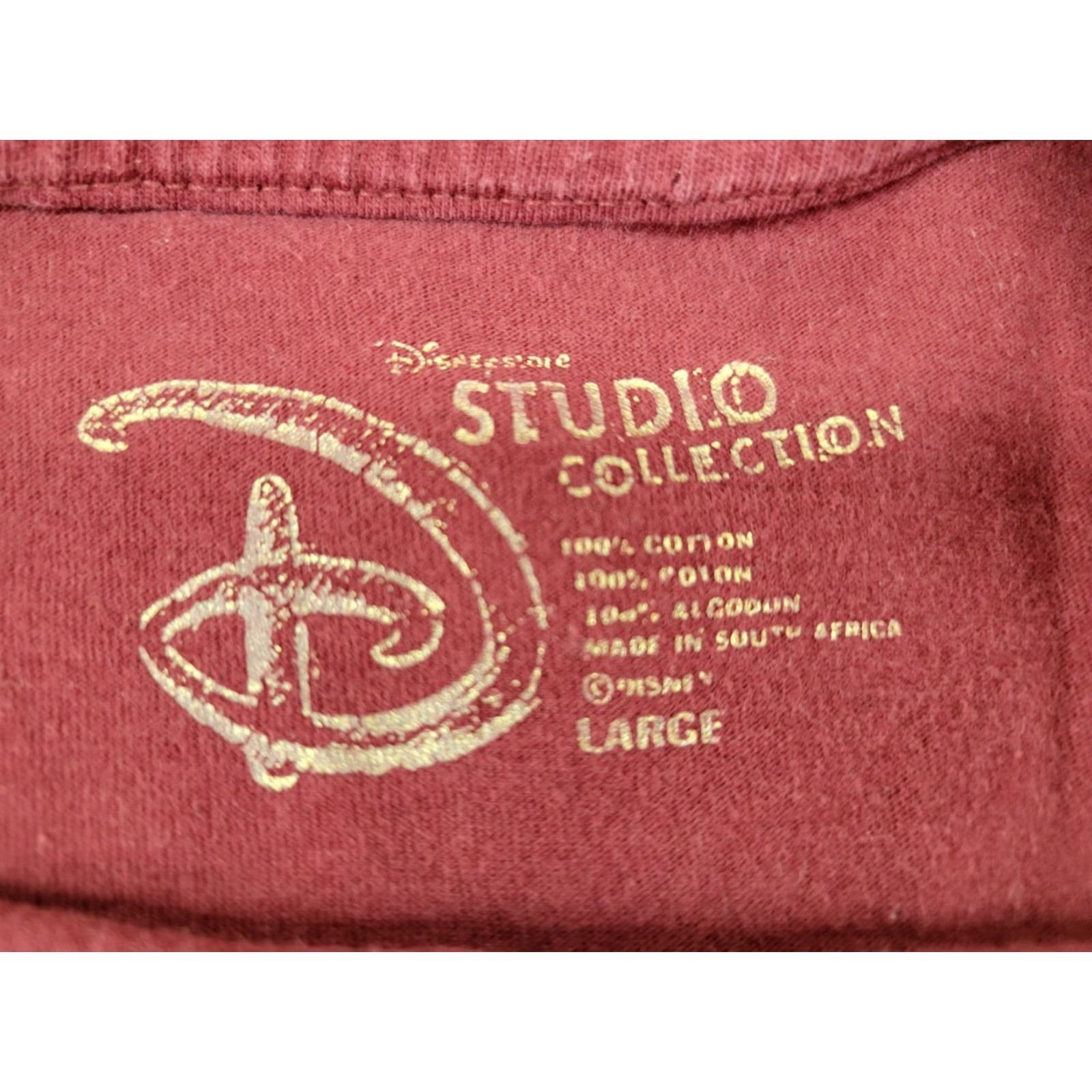 Disney Disney Studio Collection T-Shirt Mickey & Donald Short Sleeve Maroon L Men's Shirt Size US L / EU 52-54 / 3 - 8 Thumbnail