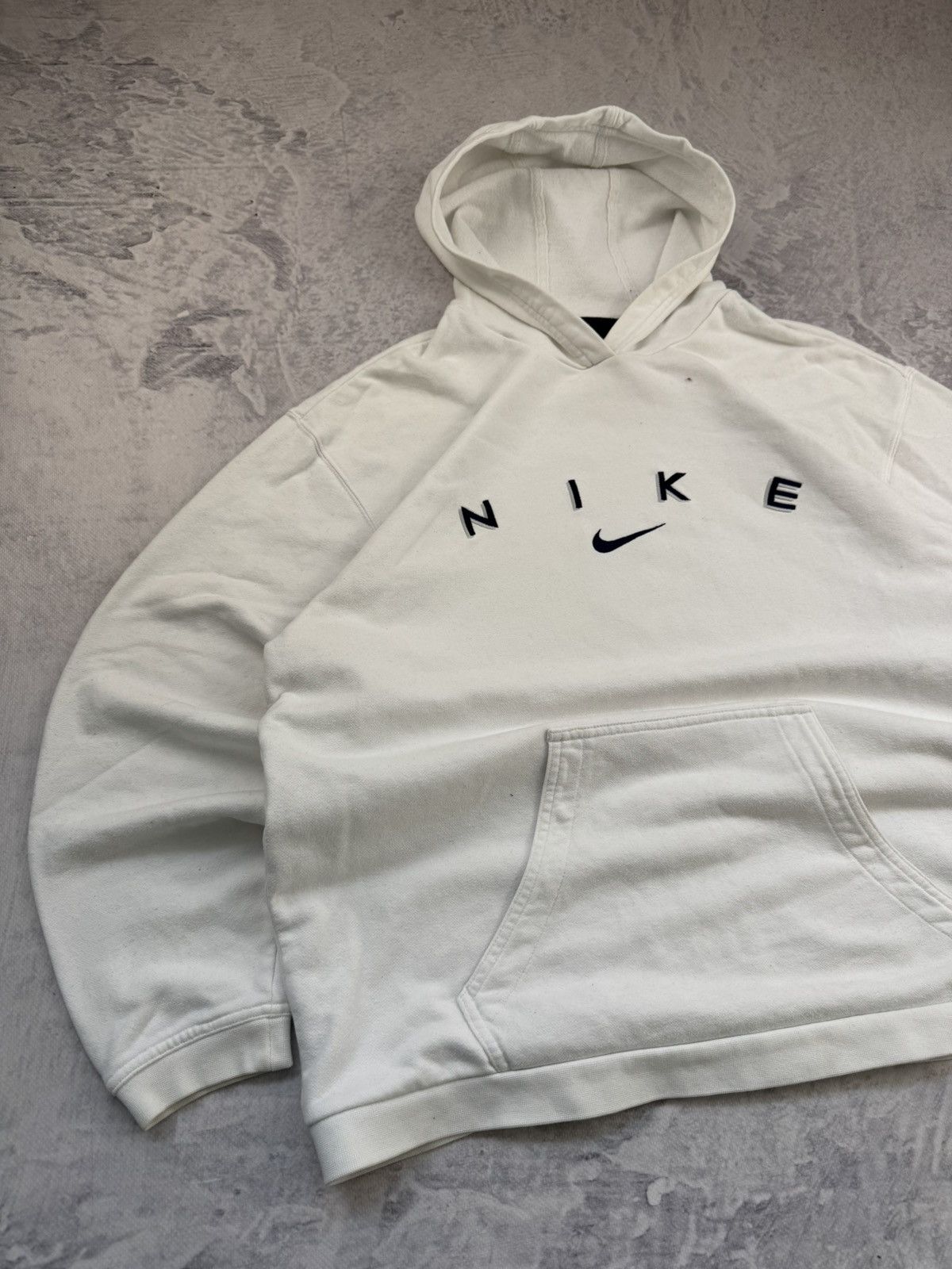 Nike × Vintage NIKE VINTAGE CENTER LOGO OVERSIZE BOXY HOODIE Size US L / EU 52-54 / 3 - 2 Thumbnail