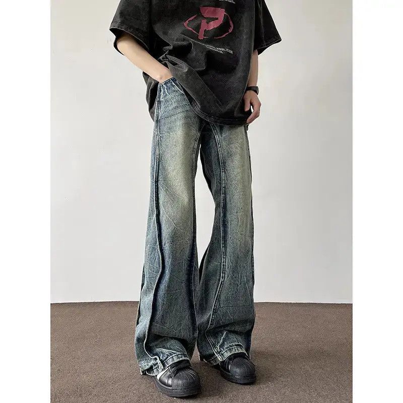Japanese Brand Retro hip-hop loose straight casual jeans Size US 32 / EU 48 - 2 Thumbnail