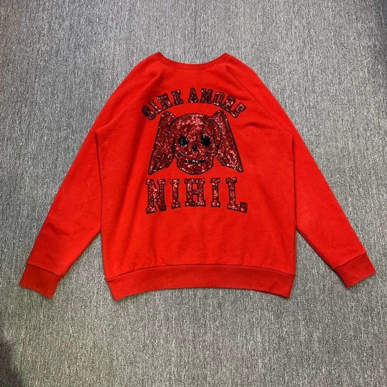 Gucci Gucci Red belt logo sequin sweatshirt 2503-Nextarrow Size US L / EU 52-54 / 3 - 2 Thumbnail