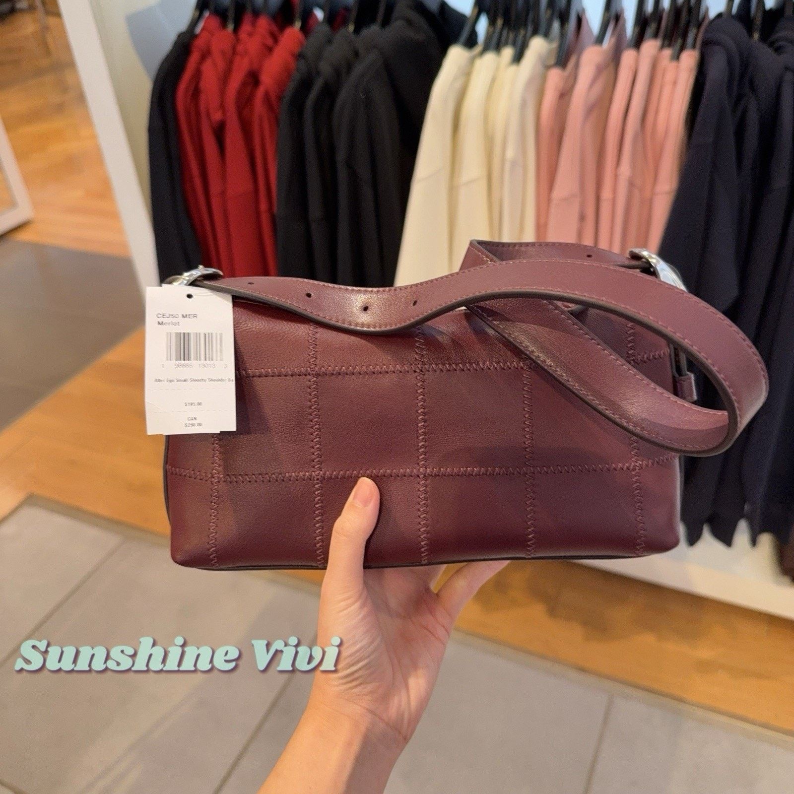 Coach NWT Coach Ego Small Shoulder Bag In Leather CEJ50 merlot Size ONE SIZE - 3 Thumbnail