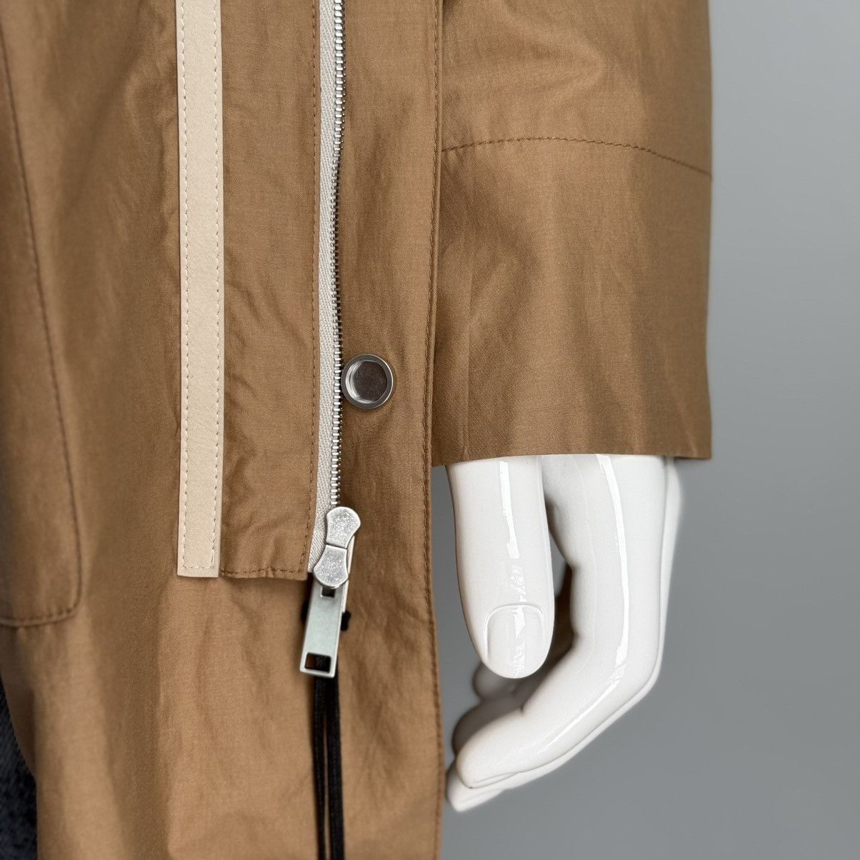 Ermenegildo Zegna Ermenegildo Zegna Leggerissimo Cotton Silk Long Hooded IT50 Size US M / EU 48-50 / 2 - 15 Thumbnail
