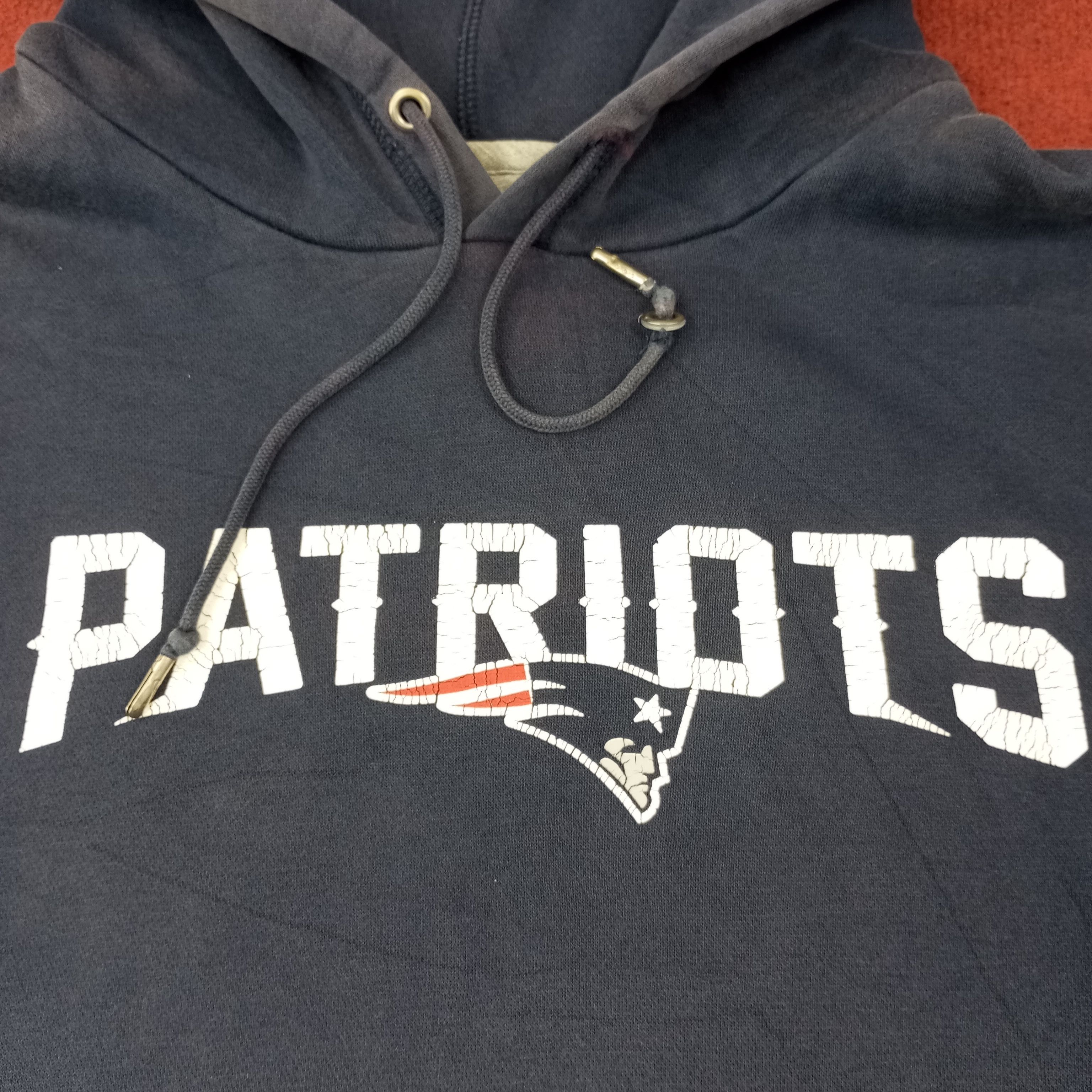 NFL × Nike × Vintage Nike New England Patriots NFL Team Hoodies c215n25 Size US XXL / EU 58 / 5 - 2 Thumbnail