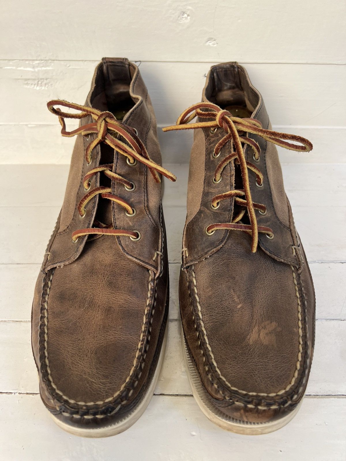 Red Wing Red Wing boots Wabasha 9191 Leather Waxed canvas Made in USA Size US 11.5 / EU 44-45 - 2 Thumbnail