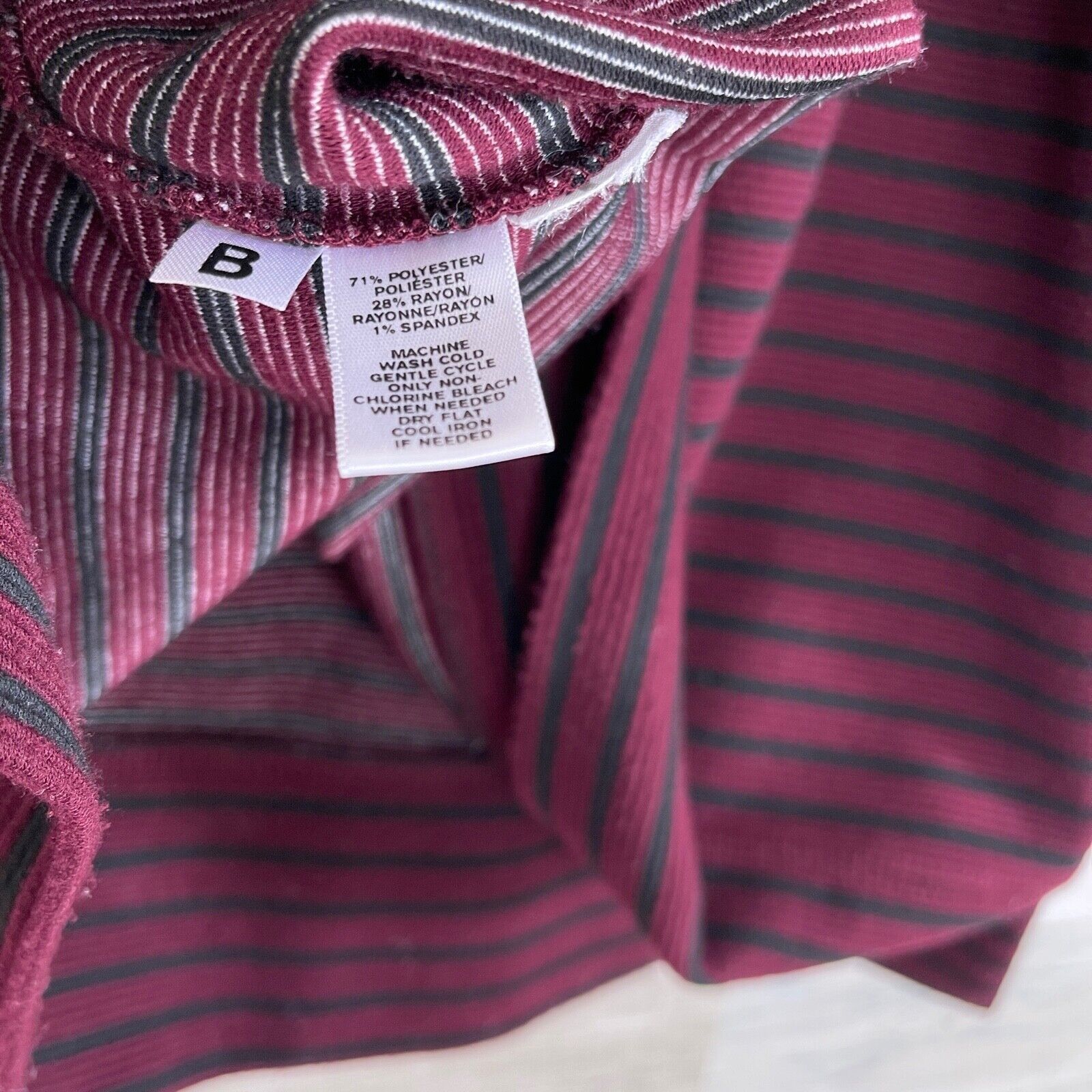 Lou & Grey Lou & Grey Ottoman Striped Popover Top Black Red Womens XS Size XS / US 0-2 / IT 36-38 - 6 Thumbnail